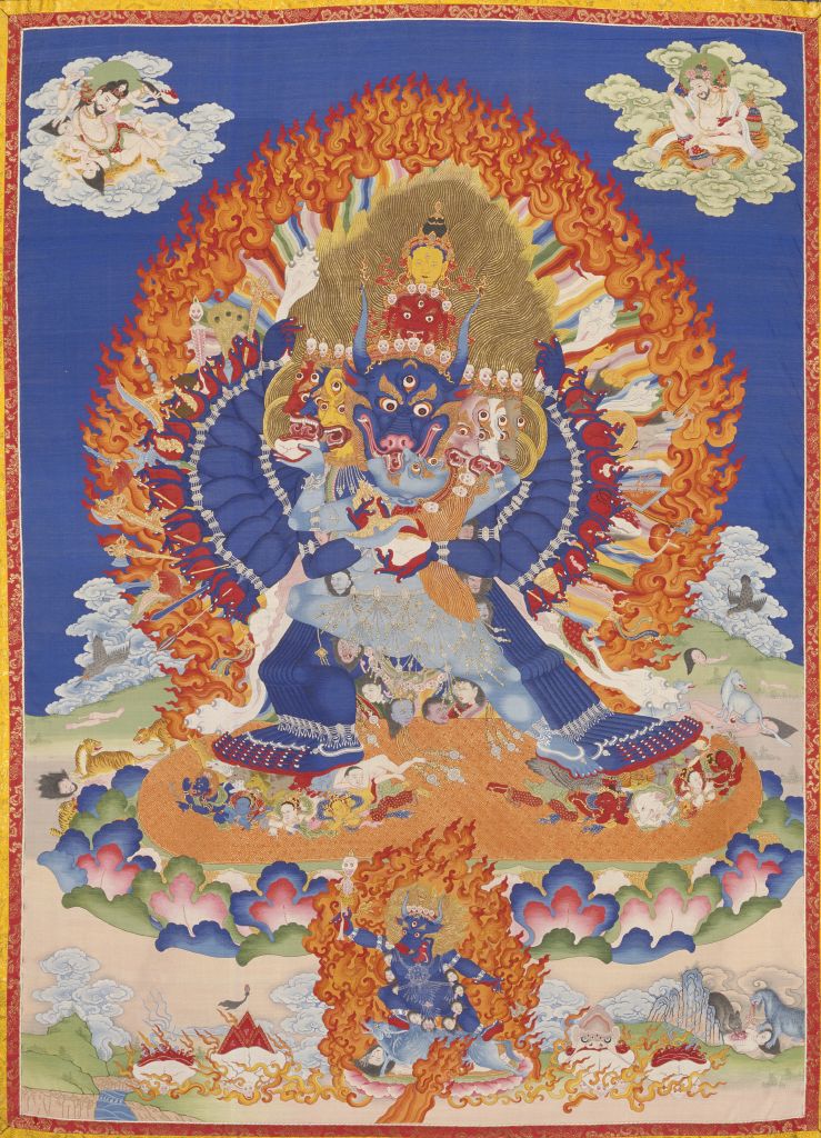 图片[1]-Tapestry Yangti Verois Vajra Thangka-China Archive